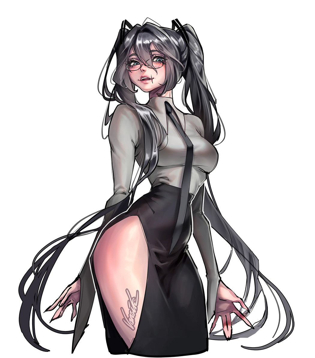 [STICKER] Office Siren Miku