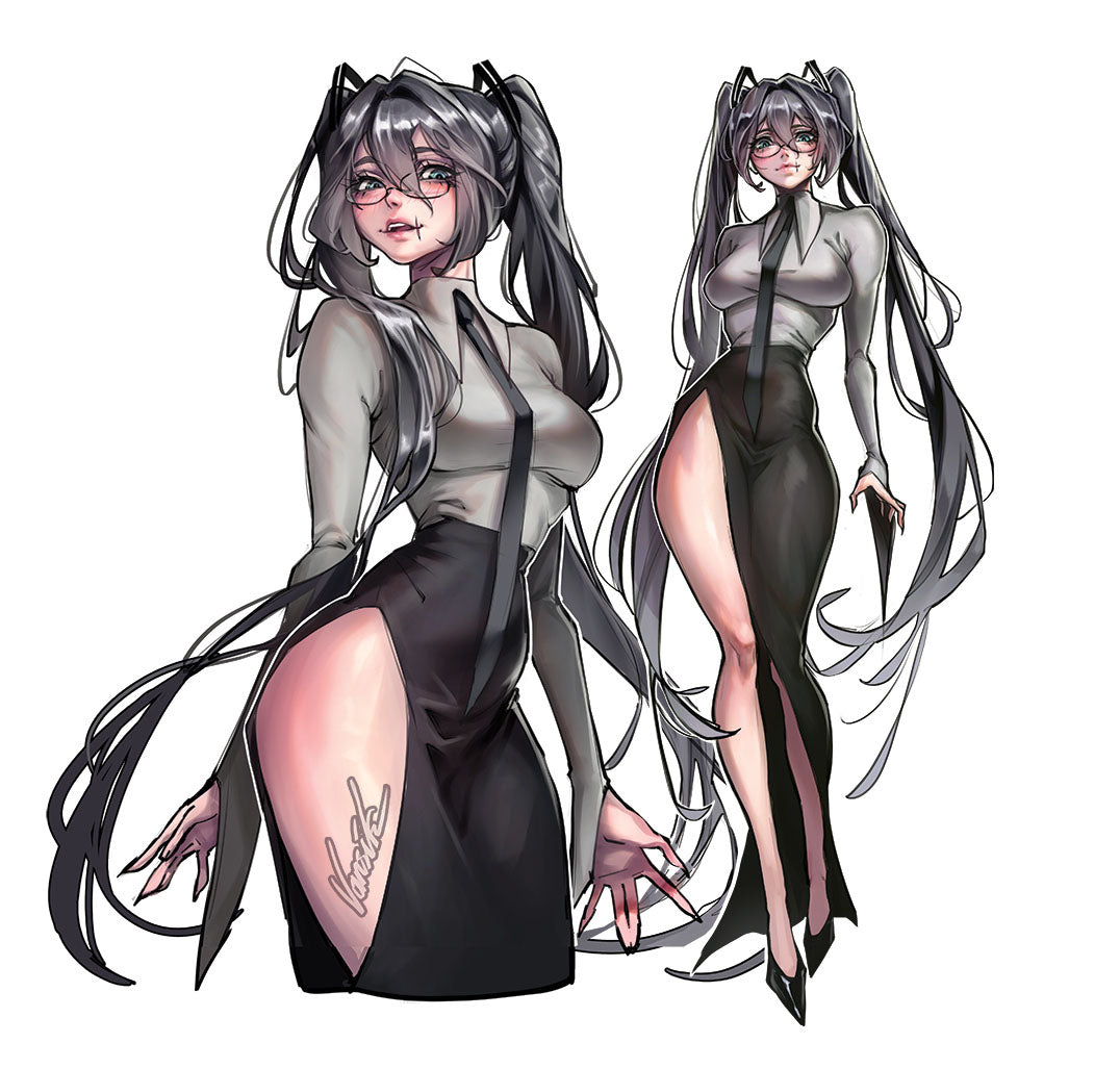 [STICKER] Office Siren Miku Supremacy